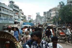 Rickshaw Traffic Jam, Dhaka (Bangladesh)